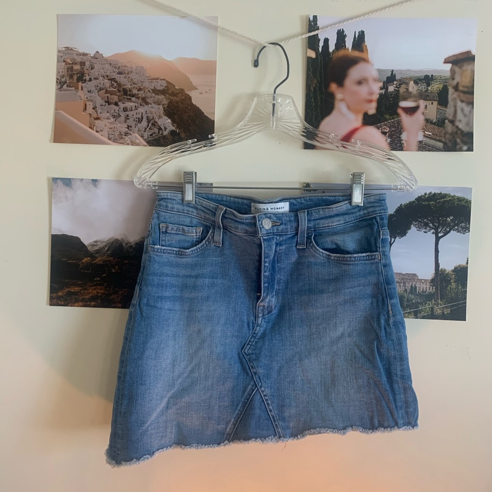 Asymmetrical Jean skirt